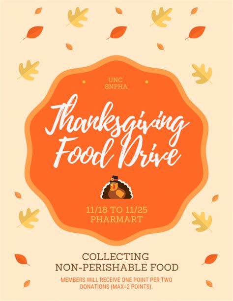 Thanksgiving Food Drive Flyer Free (10 Amazing Design Ideas)