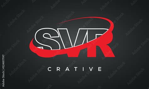 SVR letters typography monogram logo , creative modern logo icon with ...