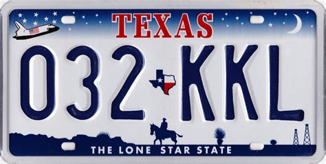 Texas License Plate Template