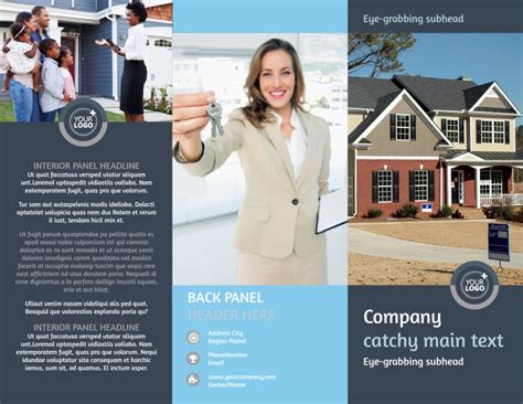 Residential Real Estate Agent Brochure Template