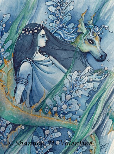 Thetis Goddess Art Print Greek Mythology Hippocamp Sea - Etsy