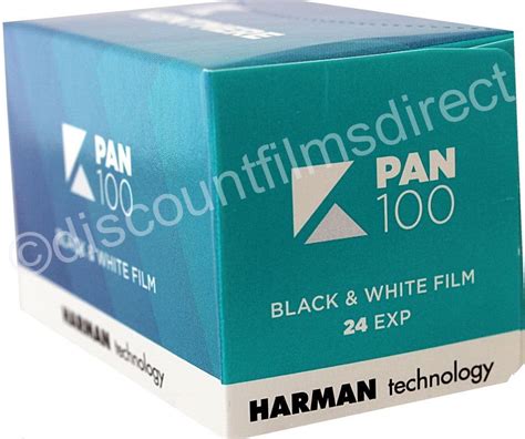 Kentmere Pan by Ilford 100 35mm 24 exposure Black and White Camera Film
