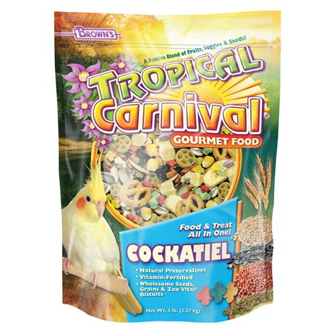 Brown's® Tropical Carnival® Cockatiel Food in 2021 | Gourmet recipes, Cockatiel, Bird food