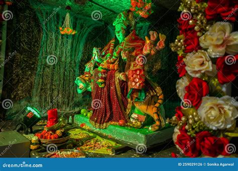 A Beautiful Idol of Maa Durga Stock Photo - Image of devi, navratri ...