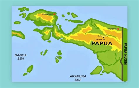 √ PETA PAPUA dan Kondisi Geografisnya (Lengkap) - Sindunesia