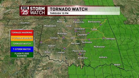 Tornado watch issued for portions of Oklahoma | KOKH