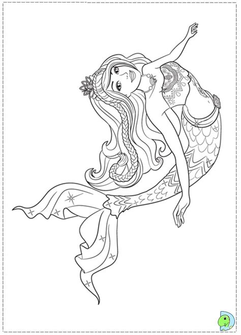 Barbie in a Mermaid Tale coloring page- DinoKids.org