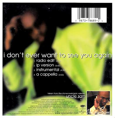 highest level of music: Uncle Sam - I Don't Ever Want To See You Again-(Cardboard_Sleeve_CDS ...