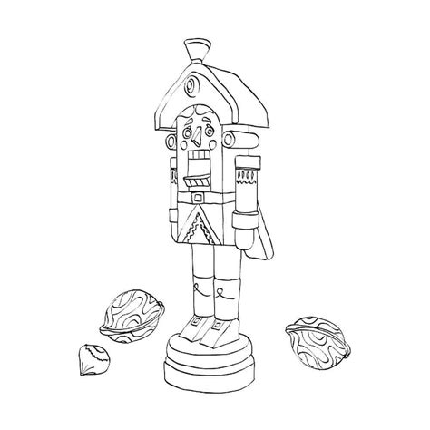 Simple Nutcracker And Nuts coloring page - Download, Print or Color ...