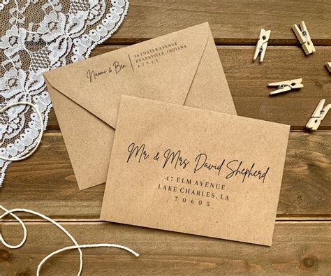 Printable Envelope Address Template Editable Wedding Address | Etsy | Envelope addressing ...
