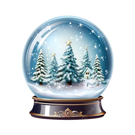 Christmas Snow Globe, Snowglobe, Winter Christmas Design Element, Glass ...