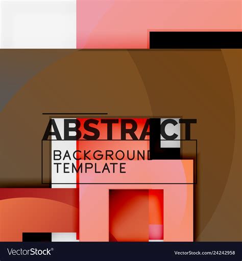 Background abstract squares geometric minimal Vector Image