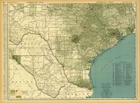 Texas, Southern by Rand McNally & Co.: (1936) | Art Source International Inc.