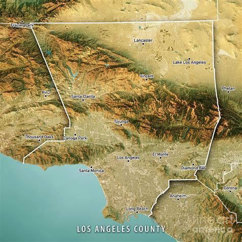 Topographic Map Of Los Angeles Map Of Interstate - vrogue.co
