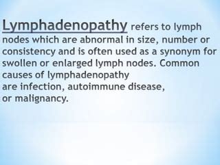 Lymphadenopathy | PPT