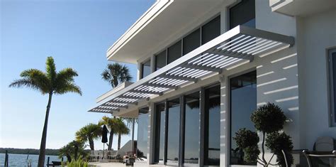 Residential - Aluminum Louvered Sunshade - Awning Works Inc.