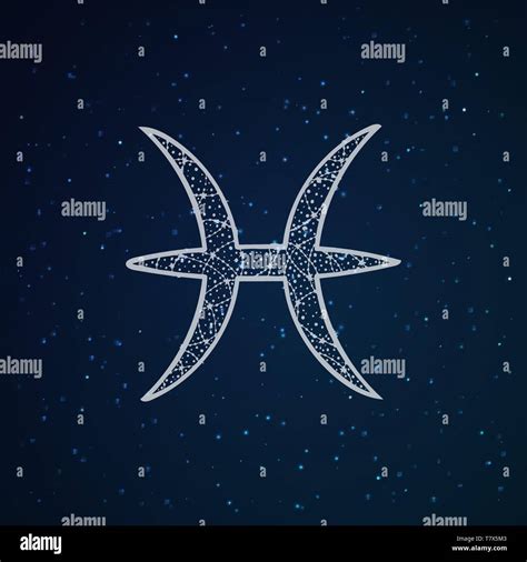 Pisces zodiac sign. Astrological horoscope. Zen vector illustration ...