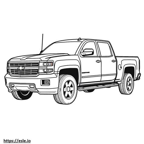 Chevrolet Silverado HD 2WD CNG coloring page