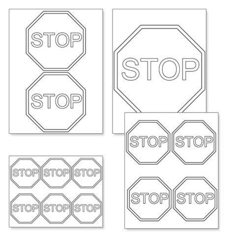 Printable Stop Sign Template — Printable Treats.com