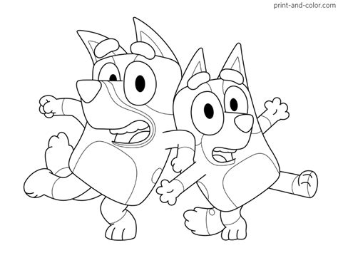 Bluey coloring pages | Print and Color.com