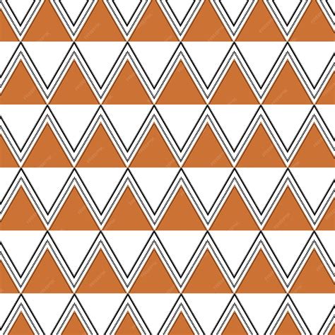 Premium Vector | An abstract geometric pattern in orange and white