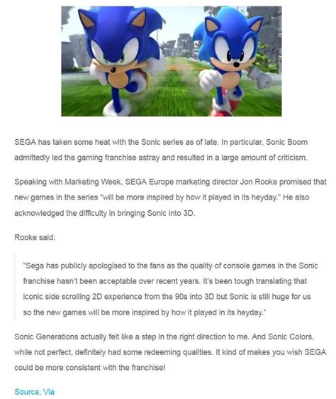 Could Sega could bring Sonic back to his 2D roots? | Sonic the Hedgehog ...