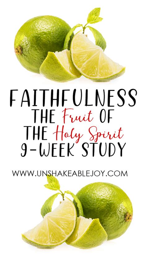 Fruit of the Spirit FAITHFULNESS - Unshakeable Joy