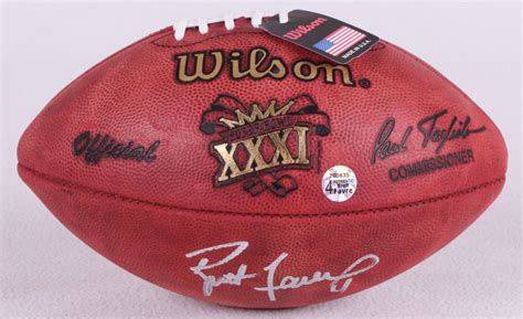 Brett Favre Signed Super Bowl XXXI NFL Official Game Ball (Favre COA ...