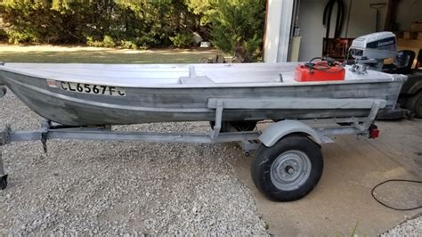 12 ft. Jon Boat with Trailer/8hp Evinrude Motor - Nex-Tech Classifieds