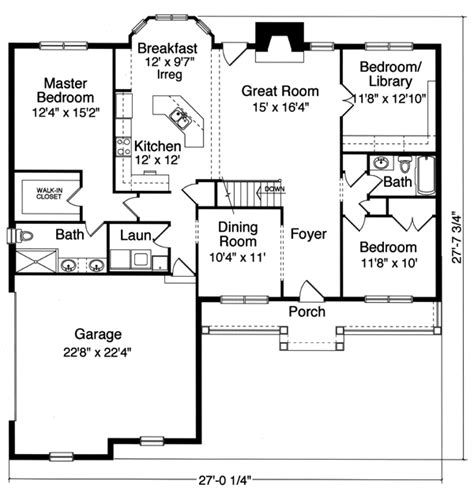 1700 Sq Ft House Plans With Walk Out Basement : Southern House Plan - 3 ...