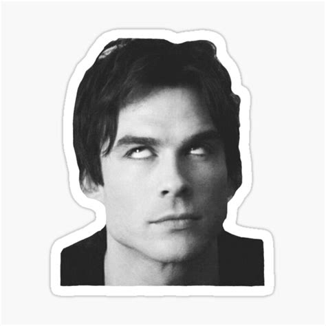 "Damon Salvatore- Eye Roll " Sticker for Sale by Skylarhall | Redbubble