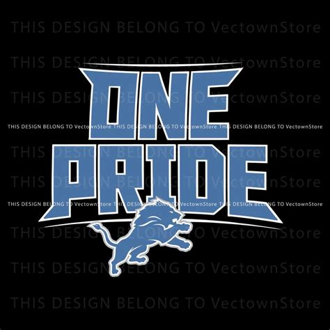 One Pride NFL Detroit Lions Logo SVG