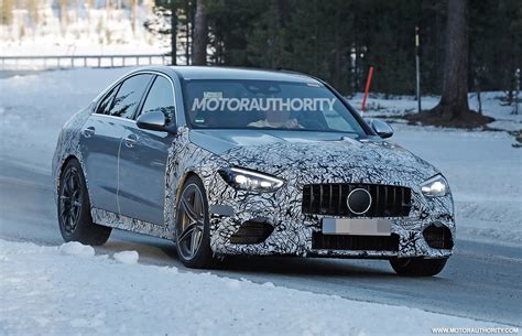 2023 Mercedes-Benz AMG C63 spy shots and video: Electrified 4-banger replaces V-8