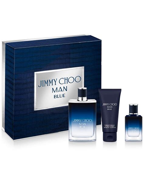 Jimmy Choo Men's 3-Pc. Man Blue Eau de Toilette Gift Set - Macy's