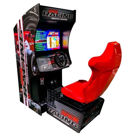 RACING SIT DOWN ARCADE MACHINE | 129 RACING GAMES | 32" LCD MONITOR ...