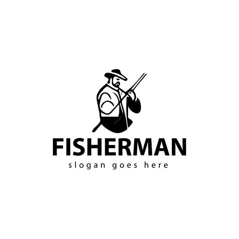 Premium Vector | Fisherman vector logo design