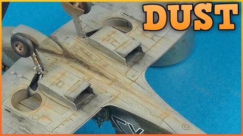 How to create dust effects - plastic model aircraft weathering tutorial - YouTube