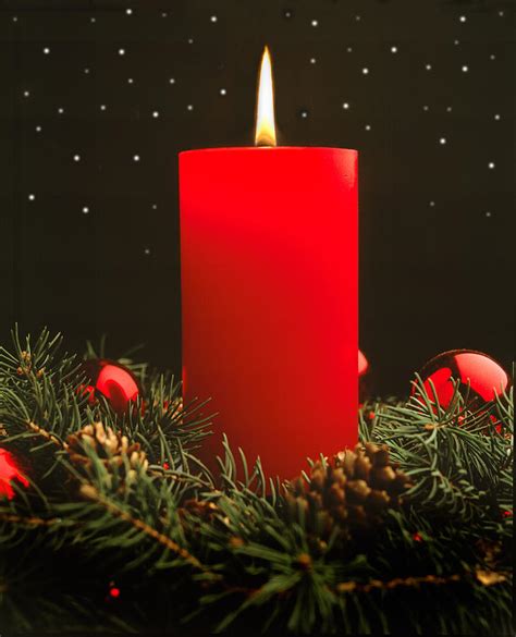 Christmas Candle Photograph by Utah Images