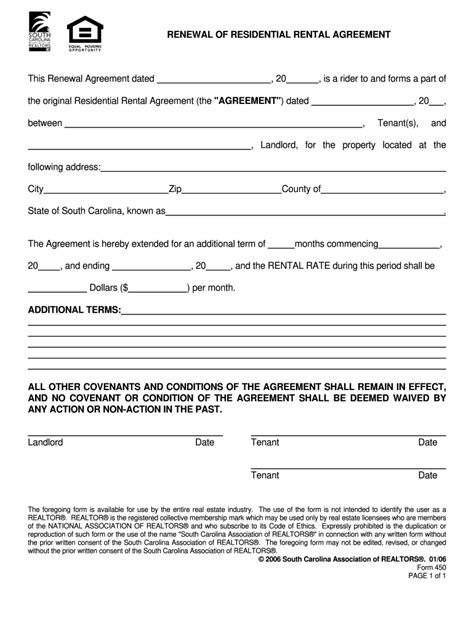 Renewal Of Tenancy Agreement Template - Sfiveband.com