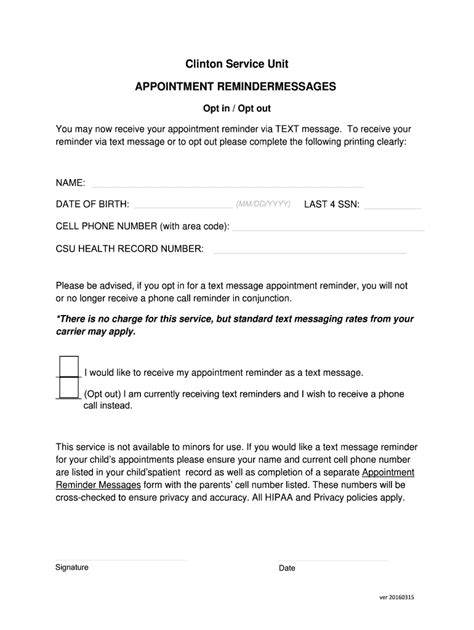 Appointment notification template: Fill out & sign online | DocHub