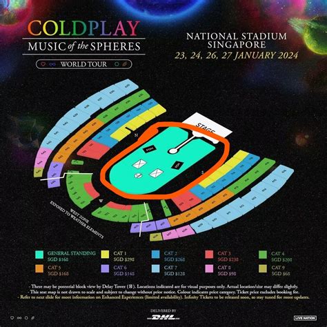 Coldplay Singapore concert 23/1 general standing, Tickets & Vouchers ...