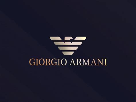 Download Gold Giorgio Armani Logo Wallpaper | Wallpapers.com