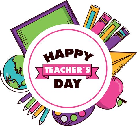 Happy Teachers Day Vector PNG in 2023 | Happy teachers day, Teachers ...