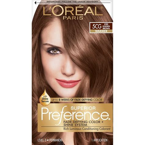 Loreal Preference Hair Color Chart