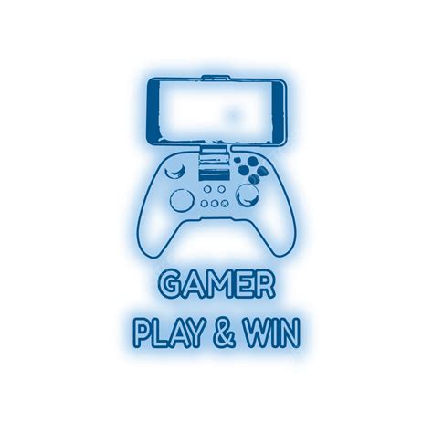 Neon Transparent Vector Hd Images, Neon Game In Blue Color Transparent Background, Neon Game ...