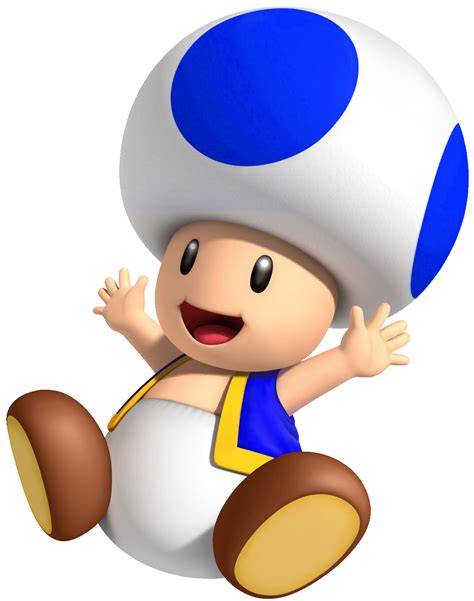 Blue Toad - Super Mario Party Character