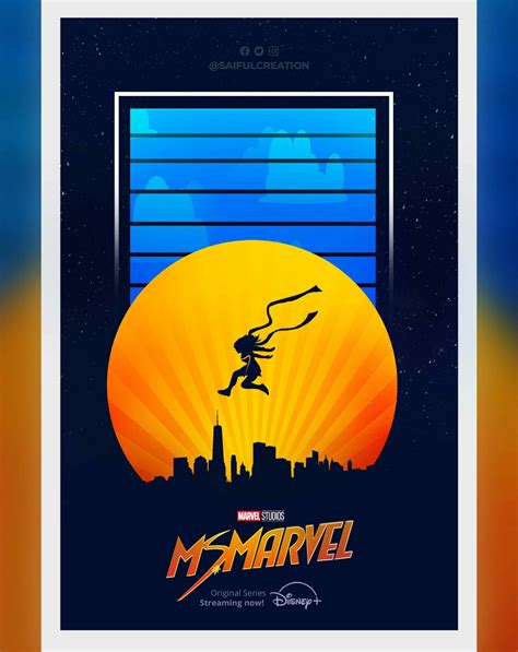 Ms. Marvel Poster Art | Poster By Saifulcreation