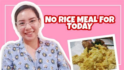 NO RICE DIET MEAL - YouTube