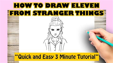 How to draw ELEVEN From STRANGER THINGS - YouTube