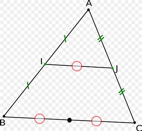 Triangle Théorème Des Milieux Midpoint Theorem Line Segment, PNG, 1101x1024px, Triangle, Area ...